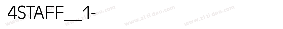  4STAFF__1字体转换